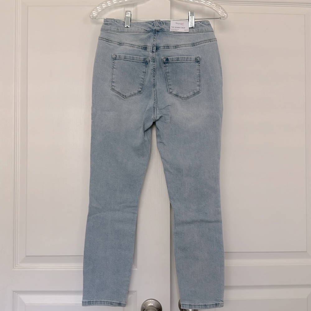 ☀️Skinnygirl Mid Rise Pull-on Crop Skinny, Size: 26 - Picture 2 of 4